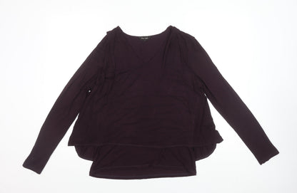 Womens UK Size 12 Phase Eight Purple Basic Blouse