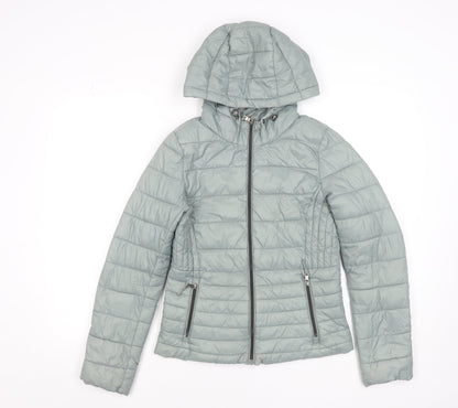 Primark Women’s Grey 2XS Puffer Hooded Jacket