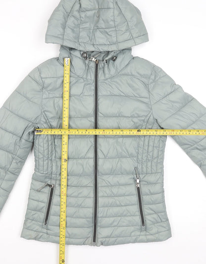 Primark Women’s Grey 2XS Puffer Hooded Jacket