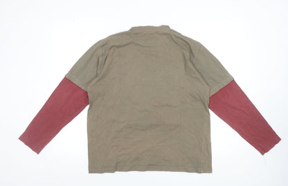 Rocha.John Rocha Boys Brown Long Sleeve Layered Look T-Shirt 13-14 Years