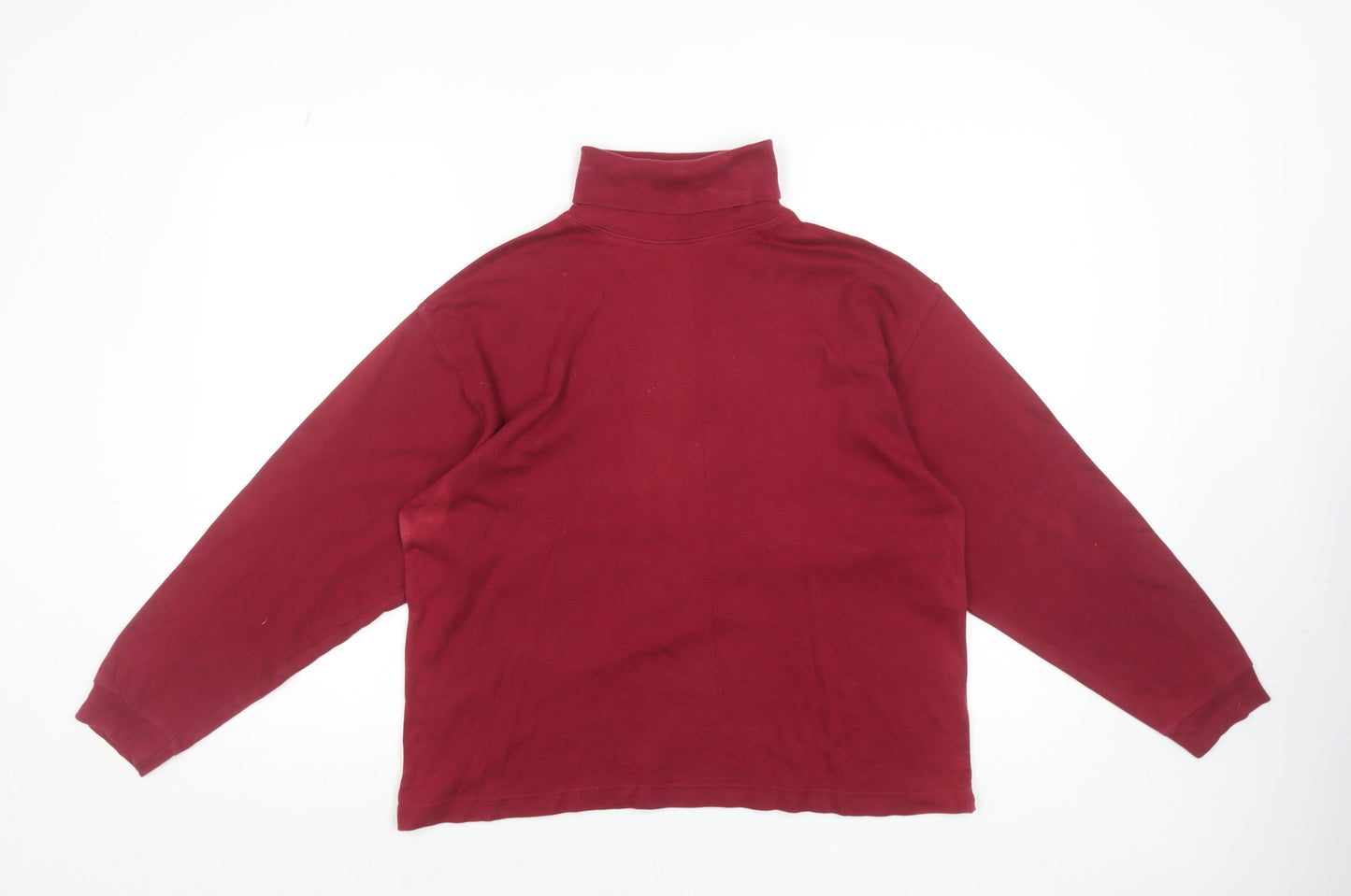 Womens UK Size M Compliments Red Basic T-Shirt