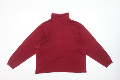 Womens UK Size M Compliments Red Basic T-Shirt
