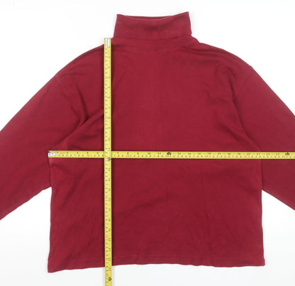 Womens UK Size M Compliments Red Basic T-Shirt