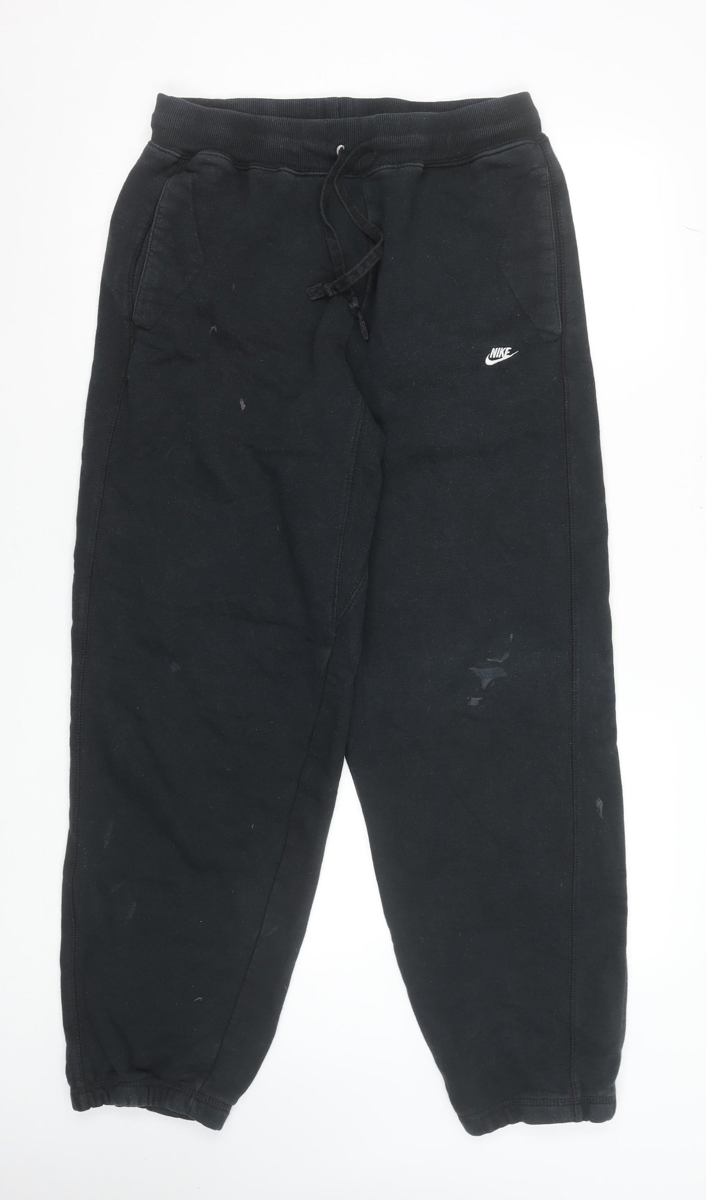 Nike Men's Black Fleece Jogger Trousers Size L Casual Sportswear