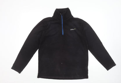 Mens UK Size L Gelert Black Henley Sweatshirt