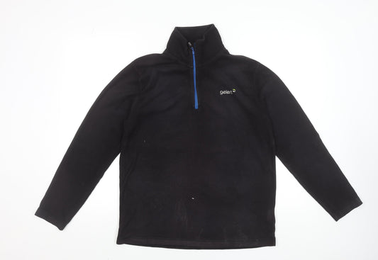 Mens UK Size L Gelert Black Henley Sweatshirt