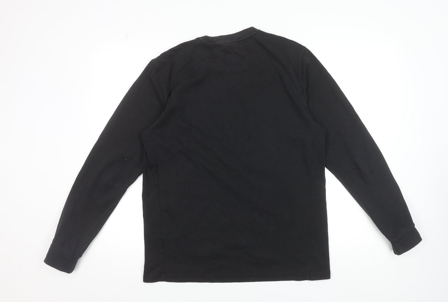 Adidas Men's Black Long Sleeve Logo T-Shirt Size M