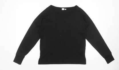 GAP Women’s Black Crew Neck Long Sleeve Pullover Jumper Size S