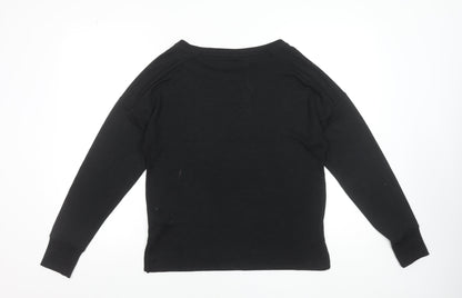 GAP Women’s Black Crew Neck Long Sleeve Pullover Jumper Size S