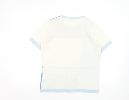 Womens UK Size L Damart Blue Basic T-Shirt