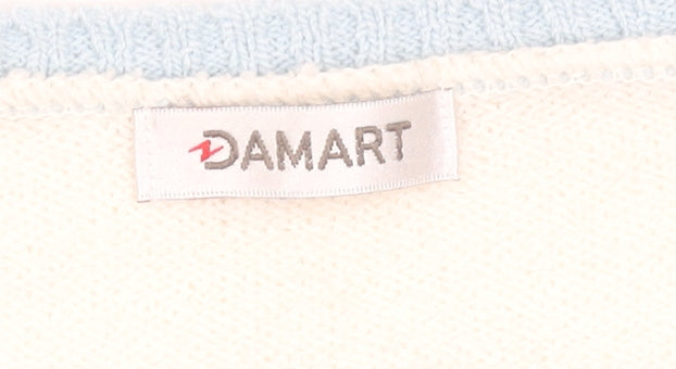 Womens UK Size L Damart Blue Basic T-Shirt