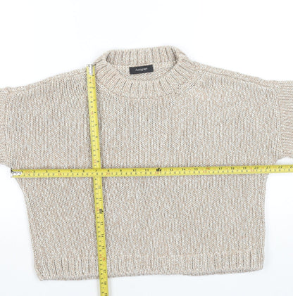 Womens UK Size 8 Marks and Spencer Beige Pullover Jumper