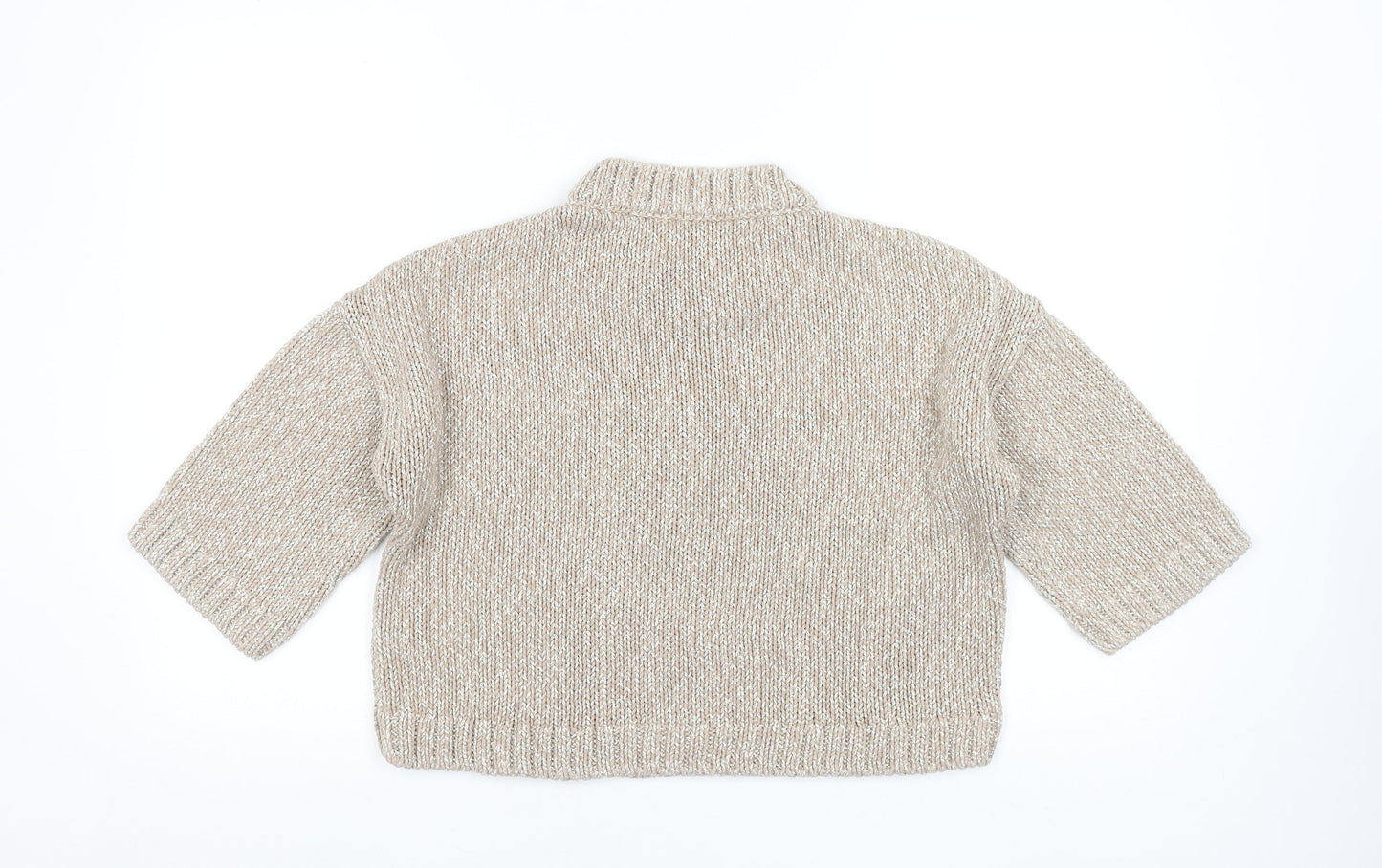 Womens UK Size 8 Marks and Spencer Beige Pullover Jumper