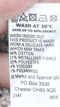 Womens UK Size 8 Marks and Spencer Beige Pullover Jumper