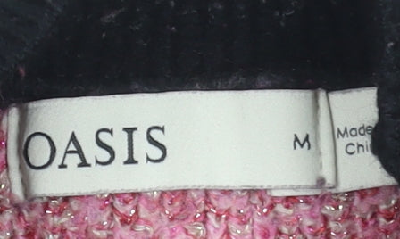 Womens UK Size M Oasis Black Pullover Jumper
