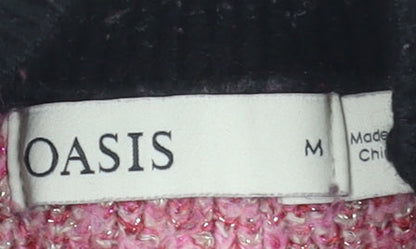 Womens UK Size M Oasis Black Pullover Jumper