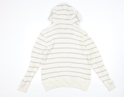 Mens UK Size S FatFace Beige Pullover Hoodie