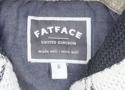 Mens UK Size S FatFace Beige Pullover Hoodie