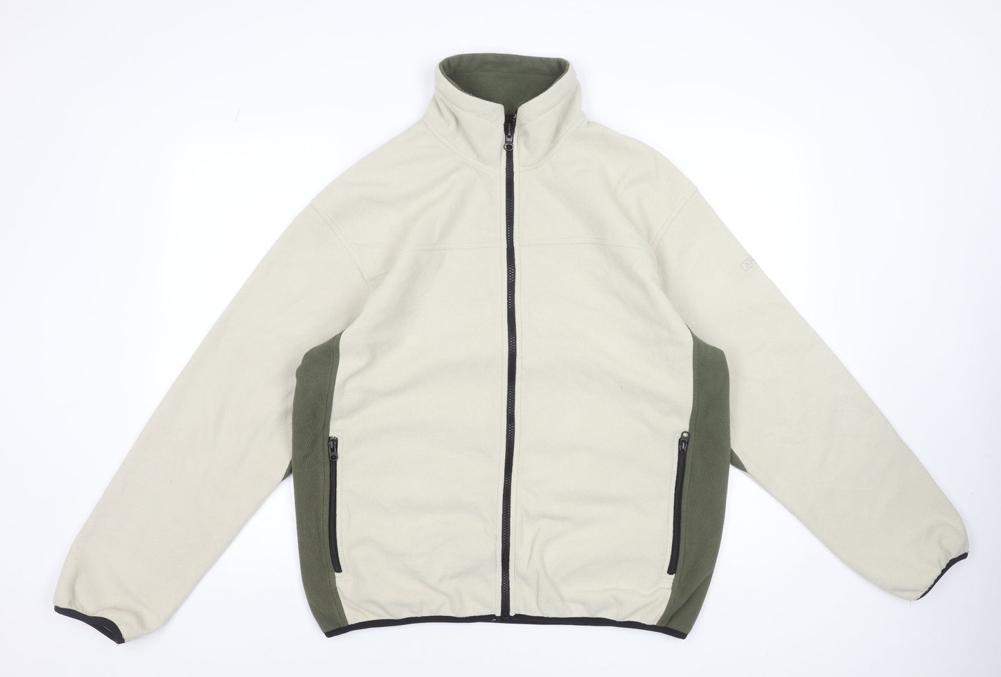 Aigle Men's Beige Fleece Full Zip Outdoor Jacket Size L 38/40