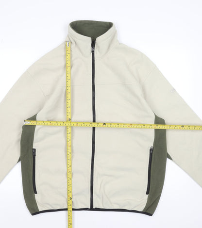 Aigle Men's Beige Fleece Full Zip Outdoor Jacket Size L 38/40