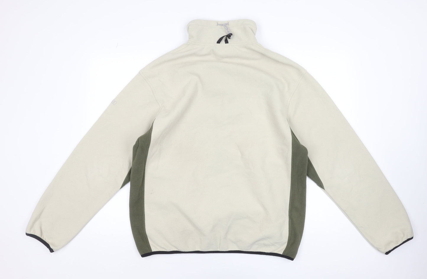 Aigle Men's Beige Fleece Full Zip Outdoor Jacket Size L 38/40