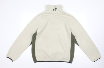 Aigle Men's Beige Fleece Full Zip Outdoor Jacket Size L 38/40