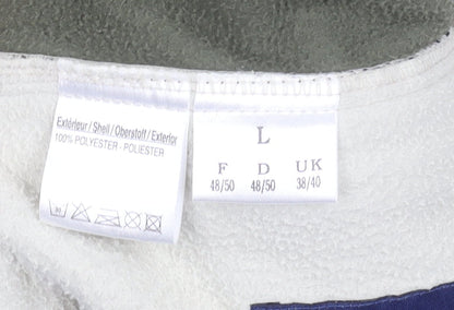 Aigle Men's Beige Fleece Full Zip Outdoor Jacket Size L 38/40