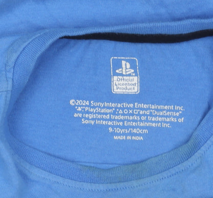 PlayStation Boys Blue Long Sleeve Graphic Logo T-Shirt 9-10 Years