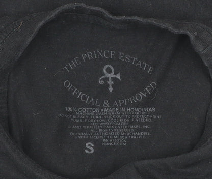 Prince Purple Rain Black Cotton Graphic T-Shirt Men S