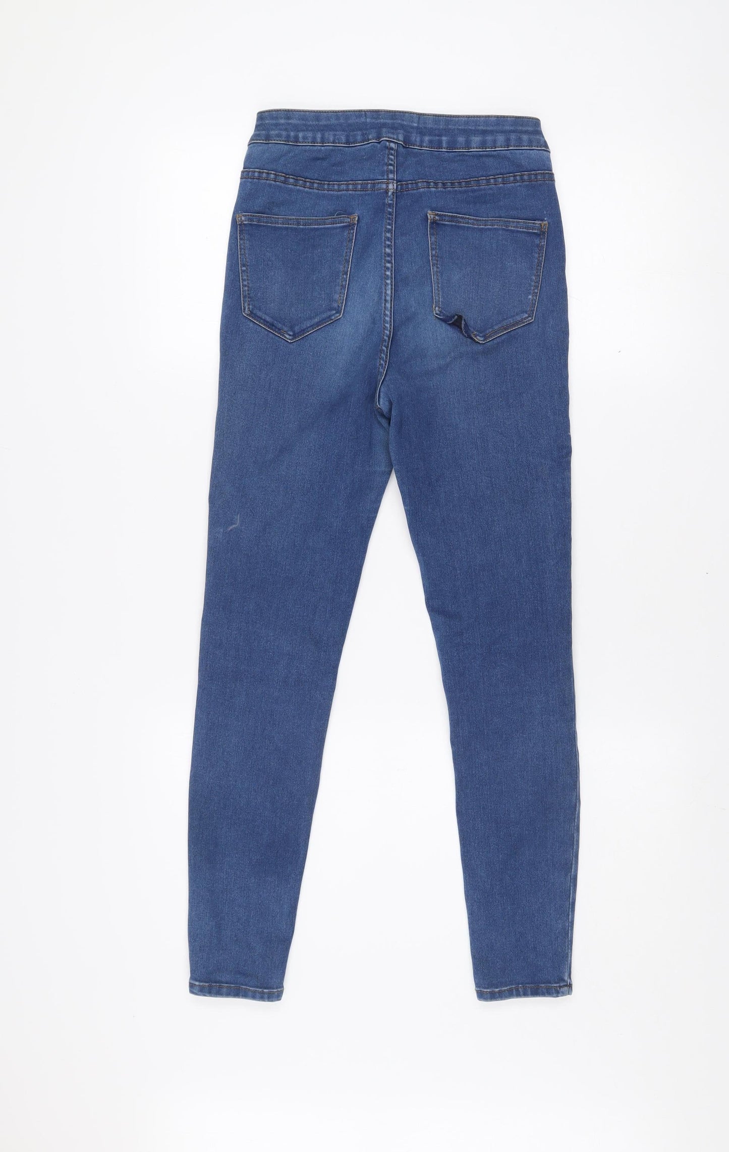 New Look Women Blue High Waist Super Skinny Jeans Size 8