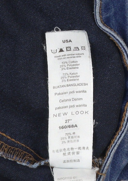 New Look Women Blue High Waist Super Skinny Jeans Size 8