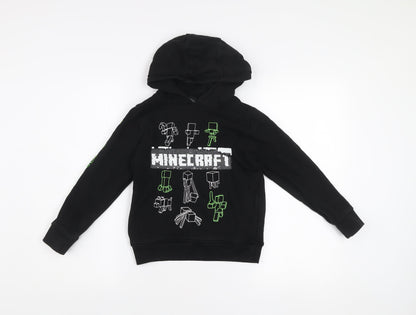 Next Boys Black Minecraft Hoodie 8 Years Pullover JINX Design