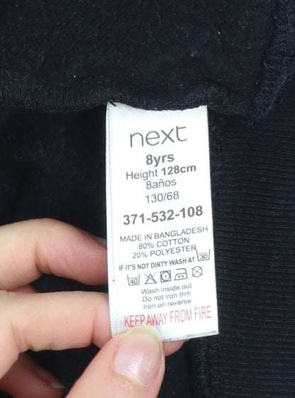 Next Boys Black Minecraft Hoodie 8 Years Pullover JINX Design