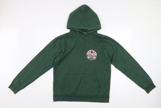 Unisex Adults UK Size M PRETTYLITTLETHING Green Pullover Hoodie