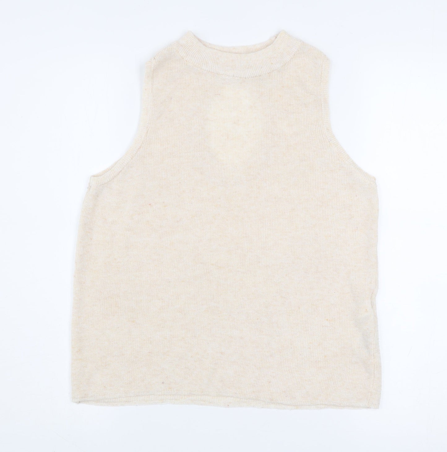 Womens UK Size L VILA Beige Basic Tank