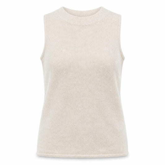 Womens UK Size L VILA Beige Basic Tank