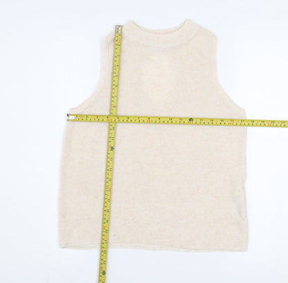 Womens UK Size L VILA Beige Basic Tank