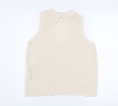 Womens UK Size L VILA Beige Basic Tank