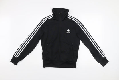 Adidas Men's Black Track Jacket Size 36 Regular Fit Full Zip