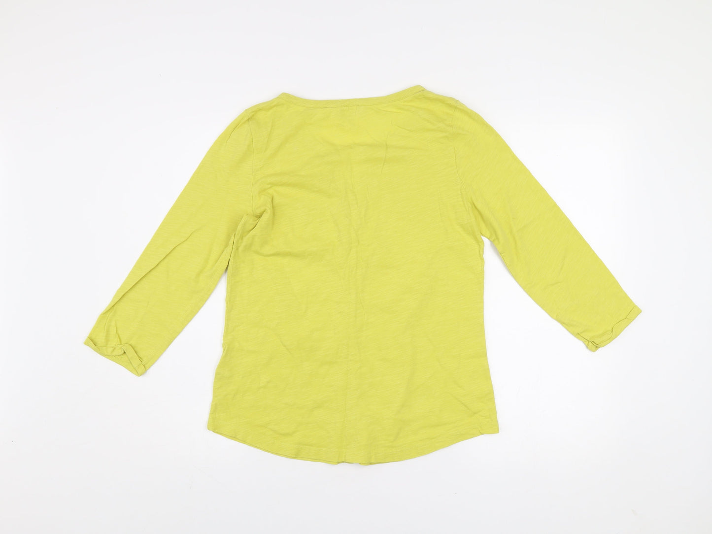 Womens UK Size 10 Boden Yellow Basic Button-Up
