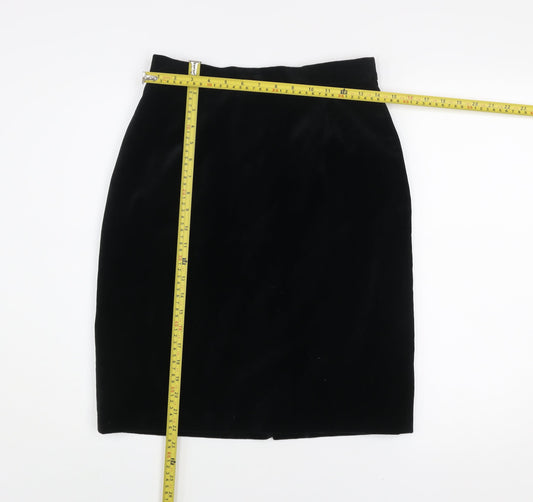 Womens UK Size 12 Début Straight & Pencil Velvet Skirt