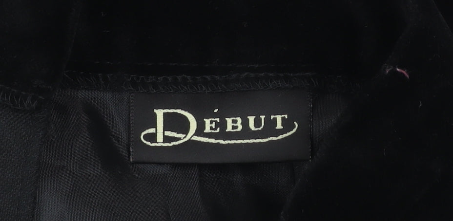 Womens UK Size 12 Début Straight & Pencil Velvet Skirt
