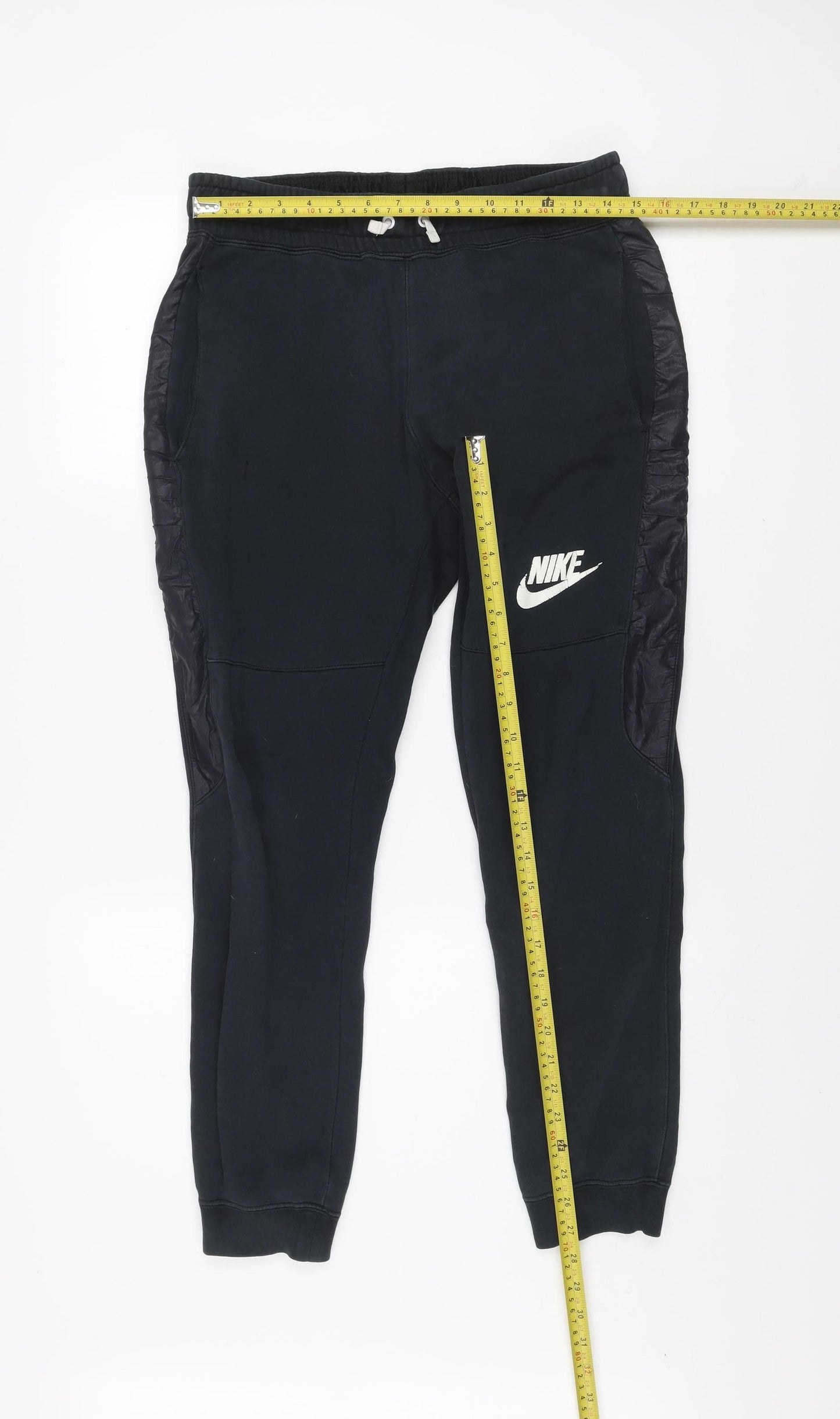 Mens UK Size S Nike Regular Fit Jogger Black Trousers