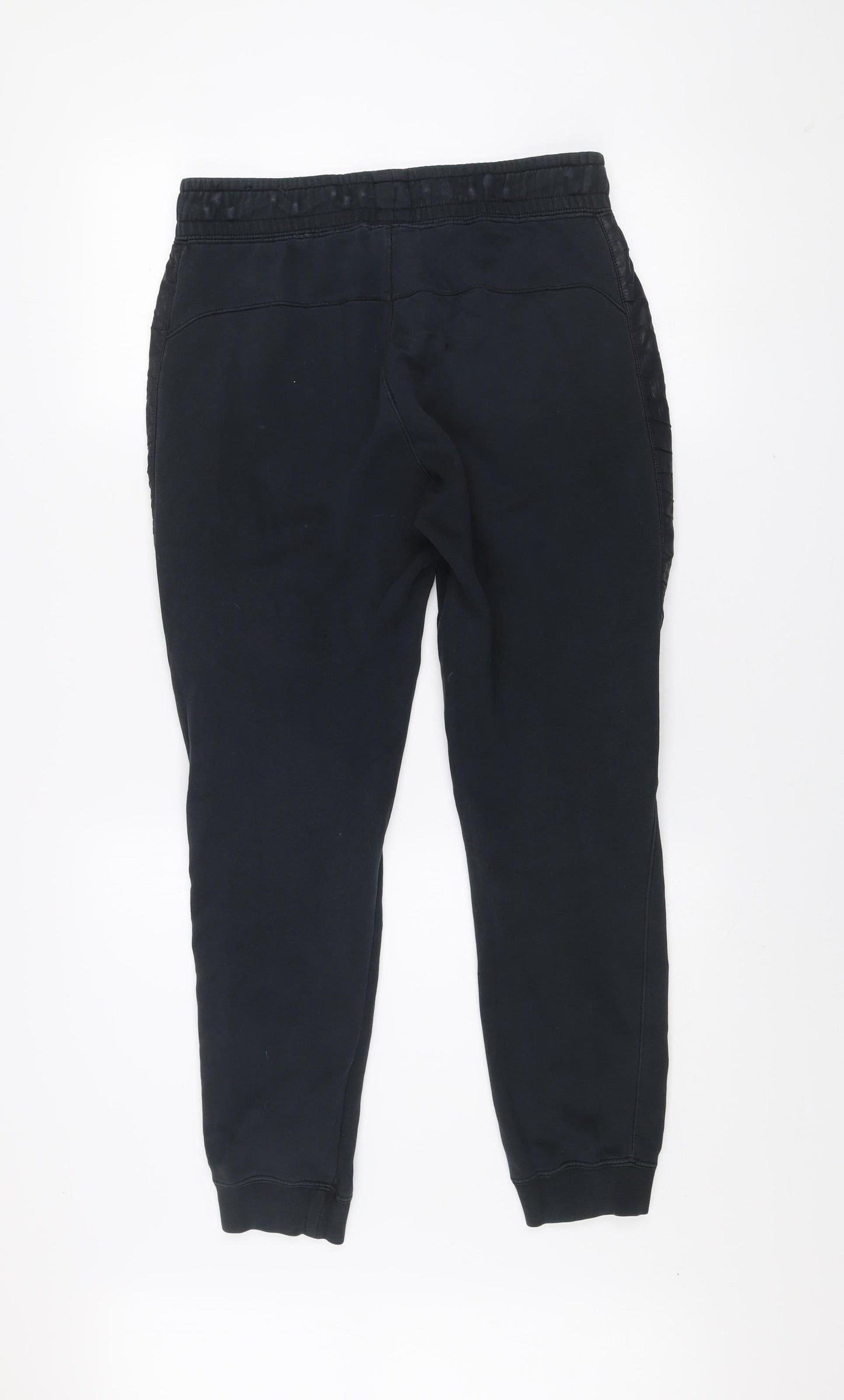Mens UK Size S Nike Regular Fit Jogger Black Trousers