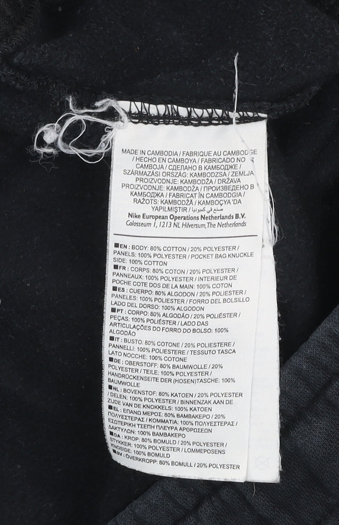 Mens UK Size S Nike Regular Fit Jogger Black Trousers
