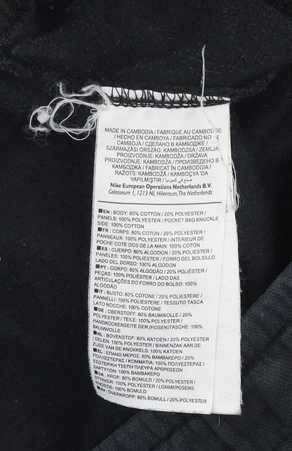 Mens UK Size S Nike Regular Fit Jogger Black Trousers