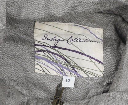 Marks and Spencer Women’s Grey Linen Parka Jacket Size 12