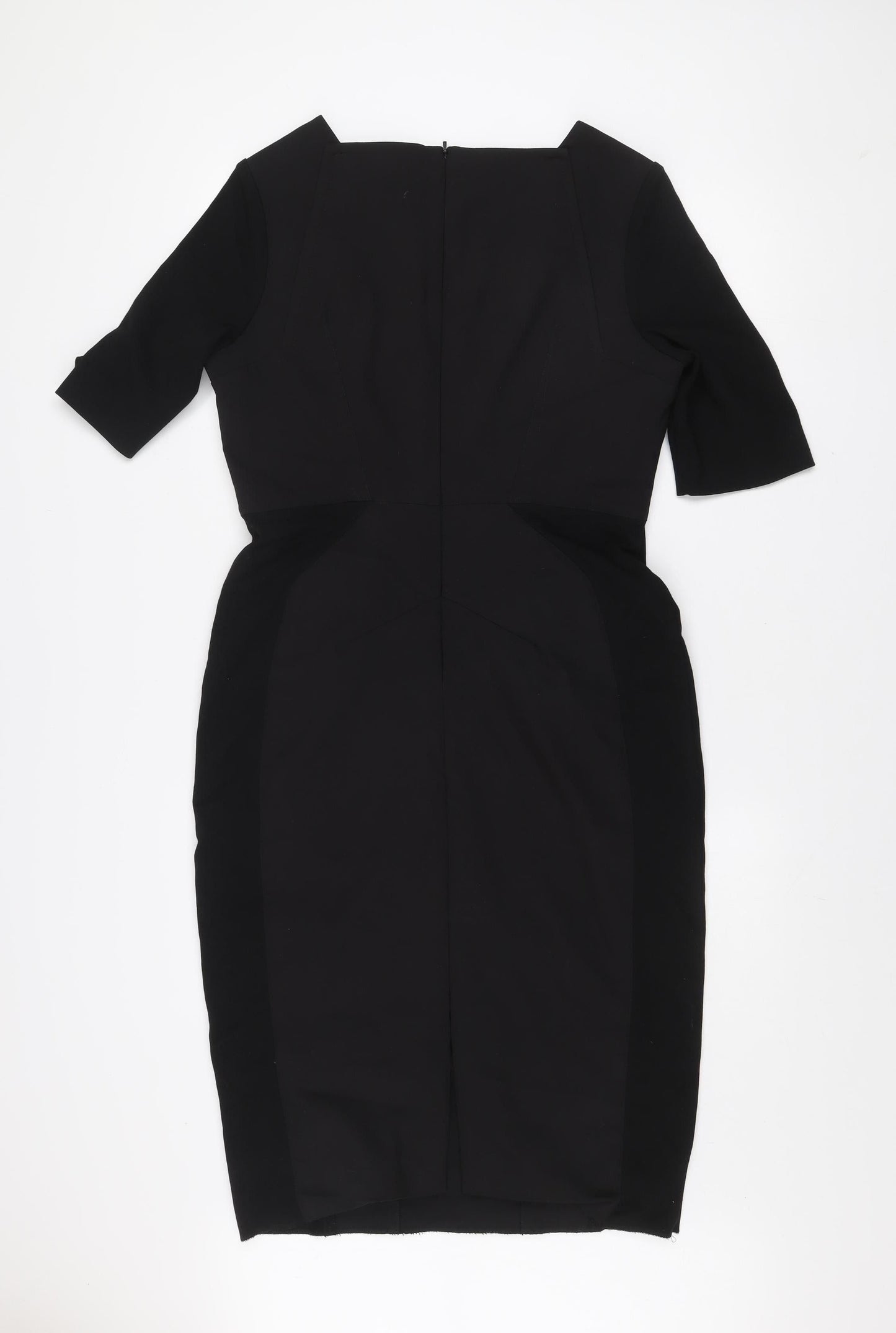 L.K. Bennett Womens Black Sheath Dress Size 14 Workwear