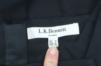 L.K. Bennett Womens Black Sheath Dress Size 14 Workwear