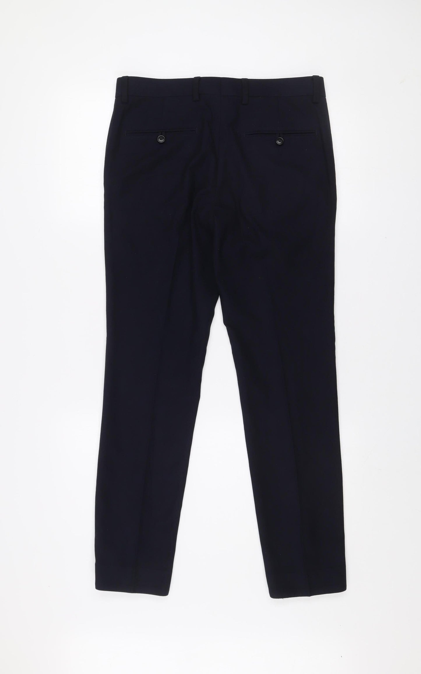 Next Men’s Blue Slim Fit Dress Pants Trousers 30S